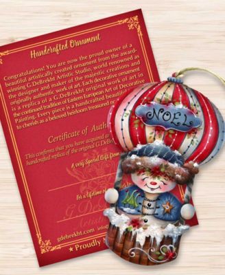 Frosty Journey Christmas Wooden Ornaments Holiday Decor J. Mills-Price