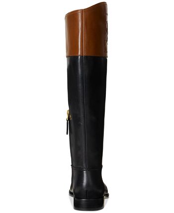 Lauren Ralph Lauren Women's Justine Asymmetrical Riding Boots - Macy's