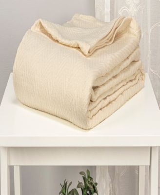 Chevron All Season Cotton Blanket, Full/Queen
