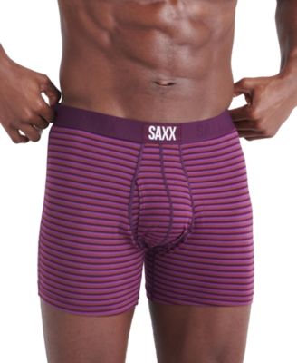 SAXX - Men's Ultra Super Soft Relaxed-Fit Moisture-Wicking Striped Boxer Briefs