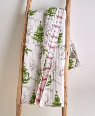 Sleigh Bells Quilted Throw, 50" x 60"