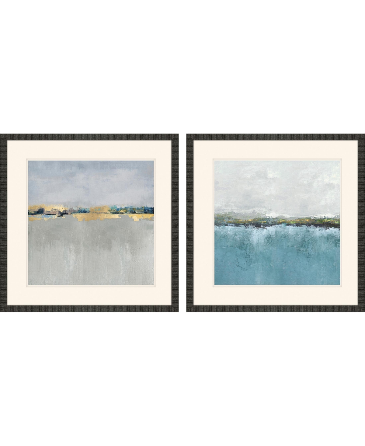 Paragon Picture Gallery Gentle Horizon I Framed Art, Set Of 2 In Blue