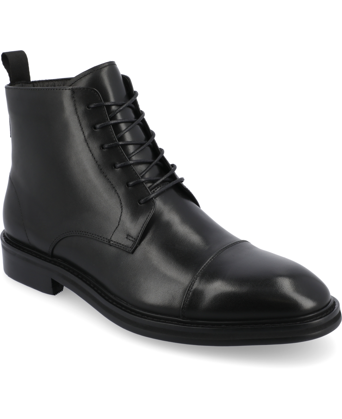 365 Men's Model 003 Cap-Toe Ankle Boots - Black