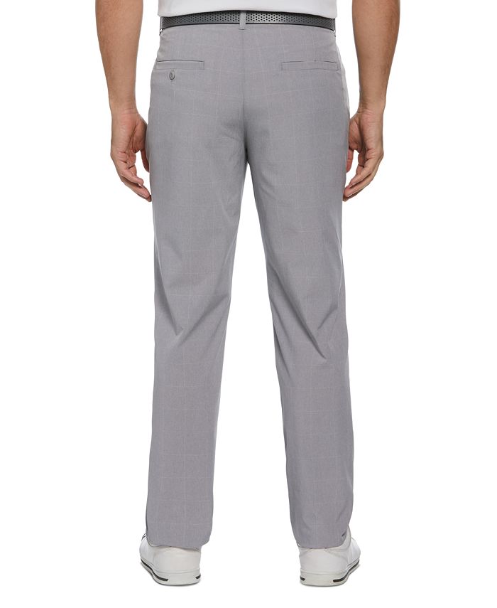 PGA TOUR Men's Performance FlatFront Windowpane Plaid Golf Pants Macy's