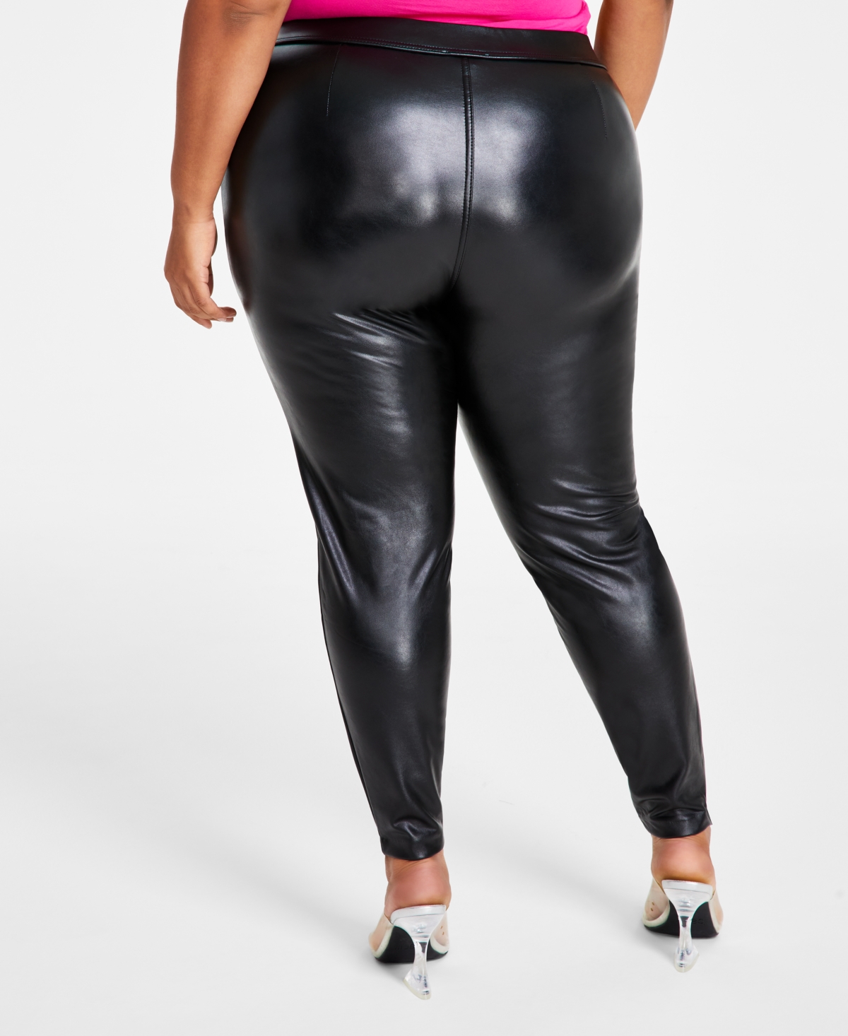 Vince Camuto Plus Size Faux-Leather Leggings