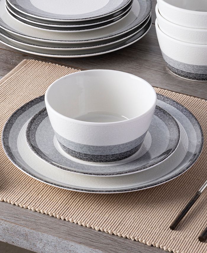 Noritake Colorscapes Layers Navy 12-Piece Coupe Set in