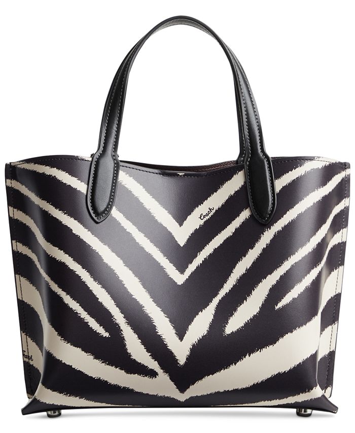 COACH Willow 24 Zebra Print Tote Macy s