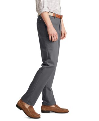 Men's Signature Slim Fit Iron Free Khaki Pants with Stain Defender