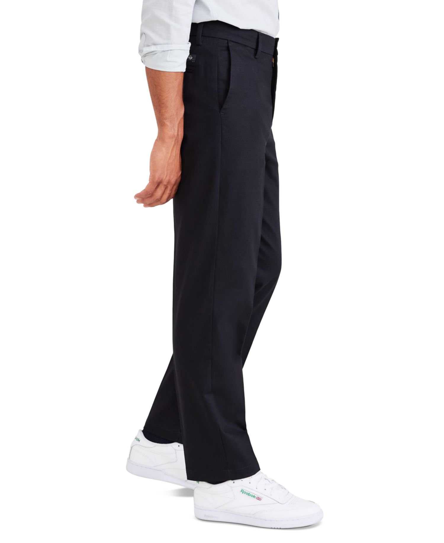 Men's Signature Straight Fit Iron Free Khaki Pants with Stain Defender