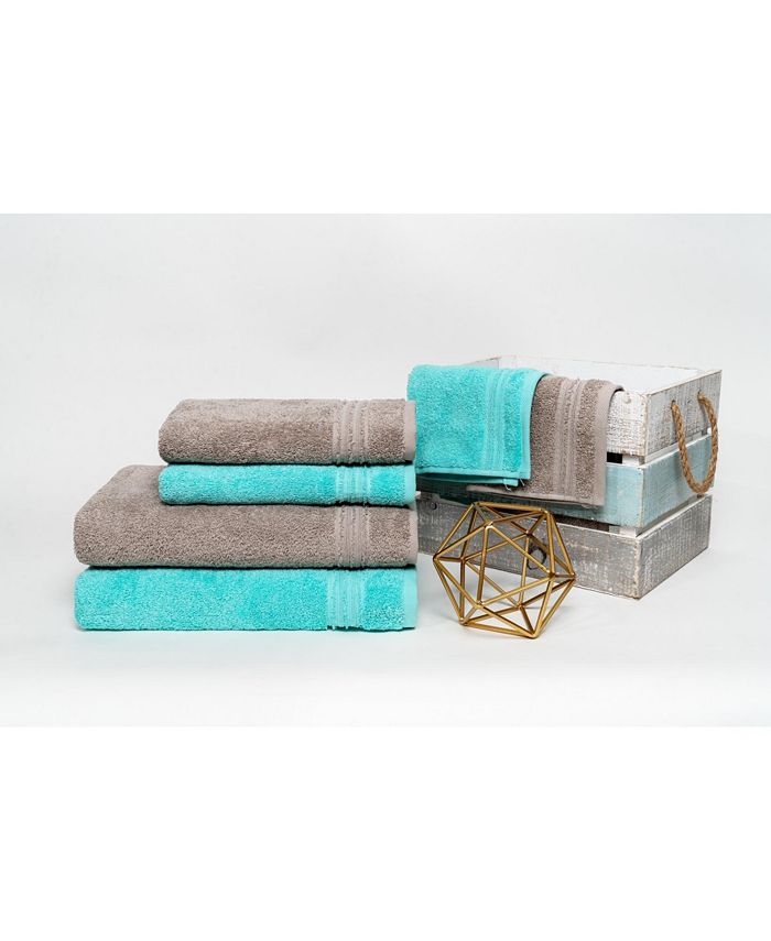 OZAN PREMIUM HOME Sweet Home Collection Turkish Cotton 6Pc. Bath Towel