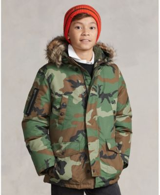 Polo Ralph Lauren Big Boys Camo Water Resistant Down Parka Jacket Macy s