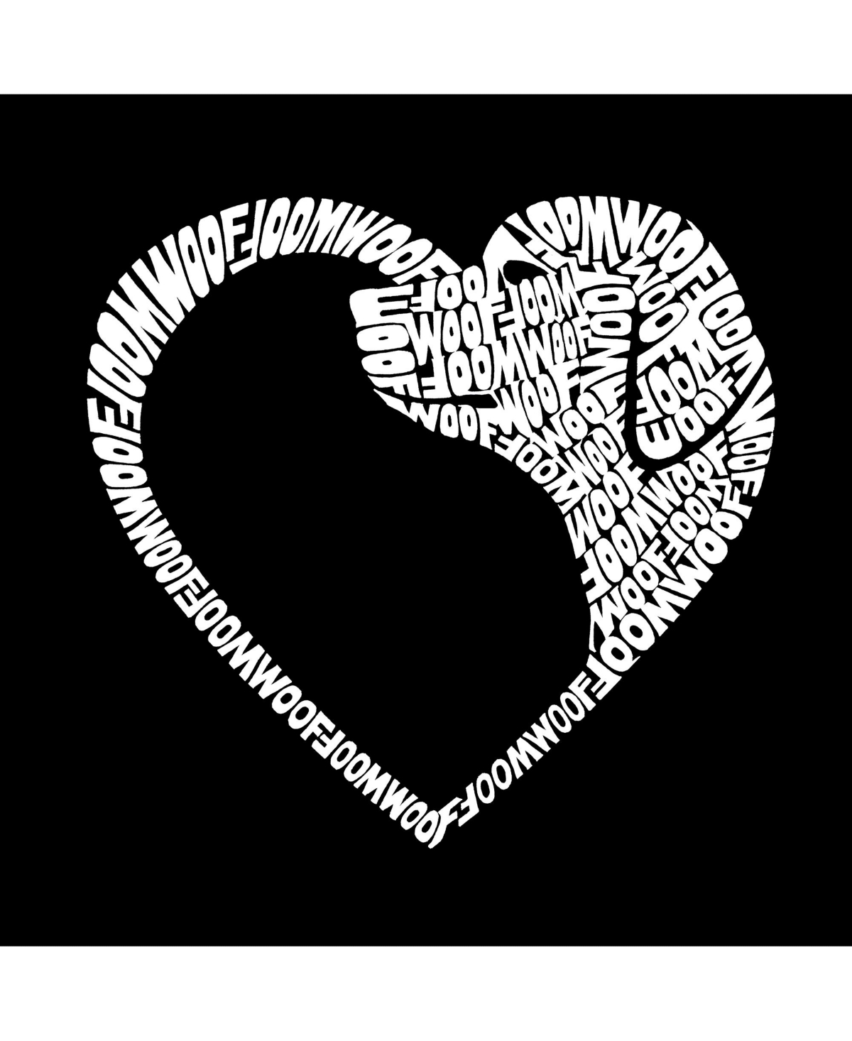 Dog Heart - Girl's Child Word Art Long Sleeve T-Shirt