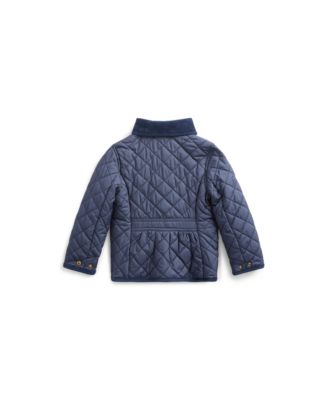 Toddler and Little Girls Quilted Water-Repellent Barn Jacket