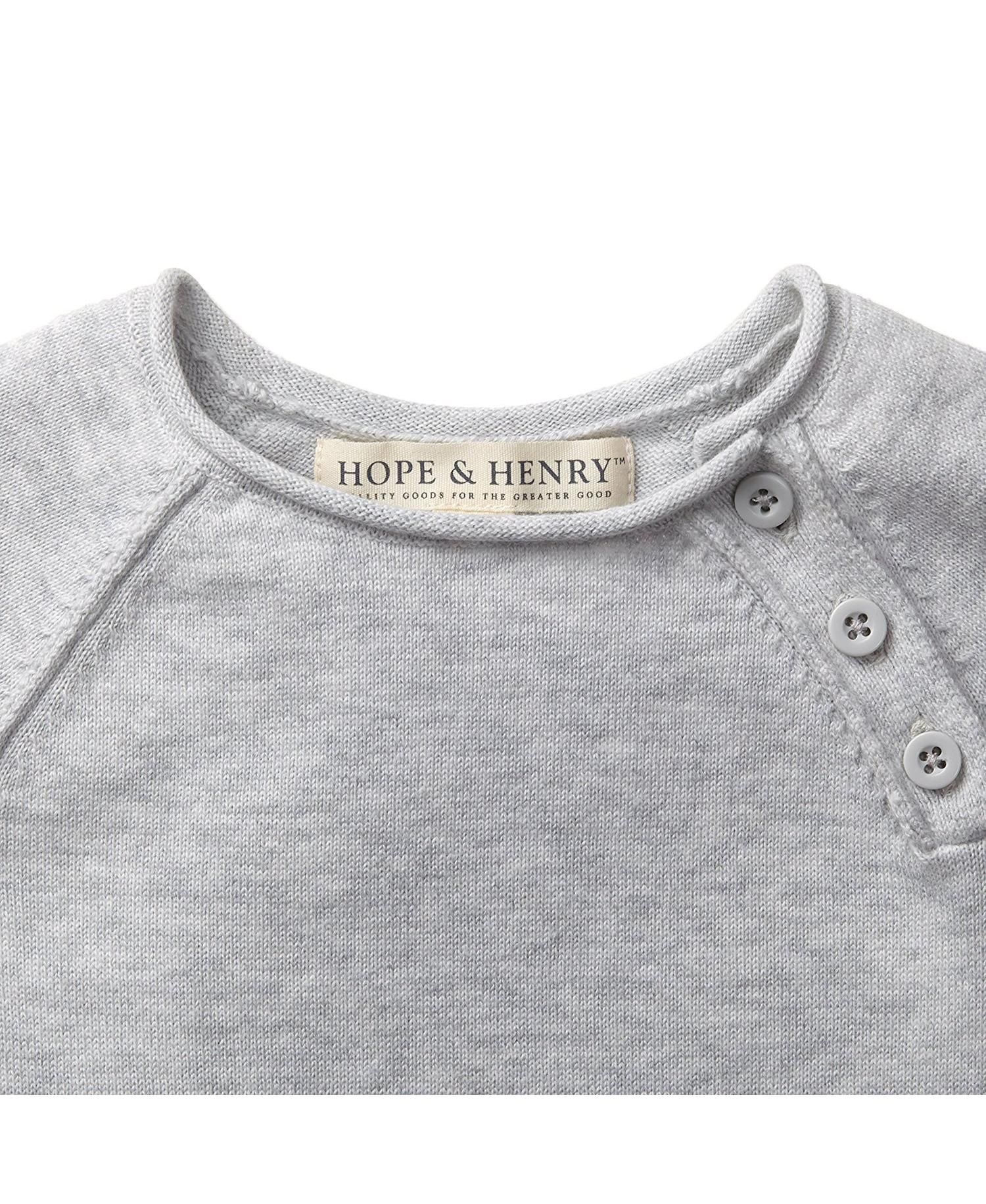 Baby Girls Hope and Henry Raglan Sweater Romper