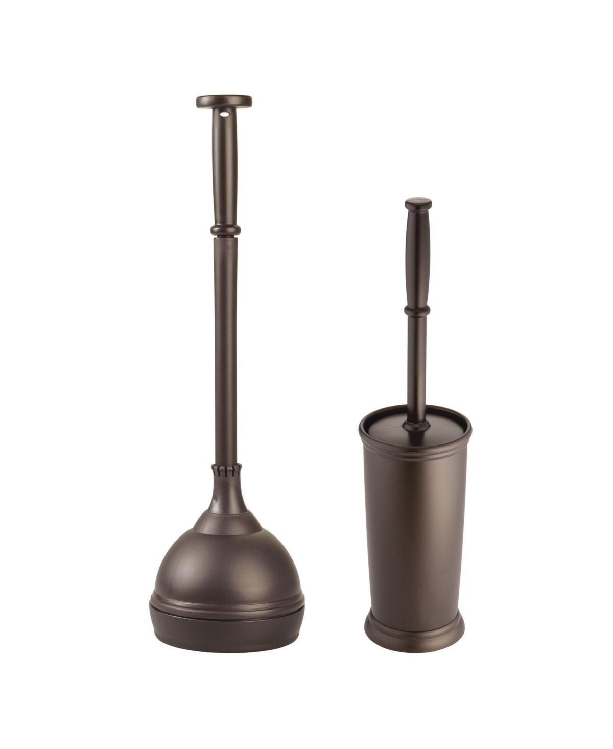OXO Good Grips Hideaway Toilet Brush and Plunger Combination Set 