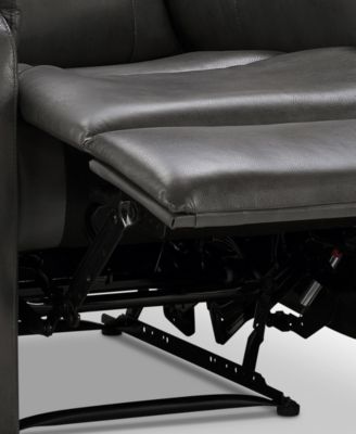 Waylen 81.5" Top-Grain Leather Manual Reclining Sofa