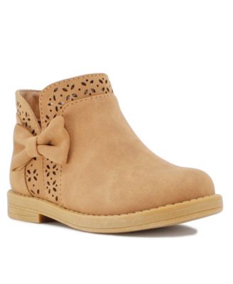 Toddler girl tan ankle cheap boots