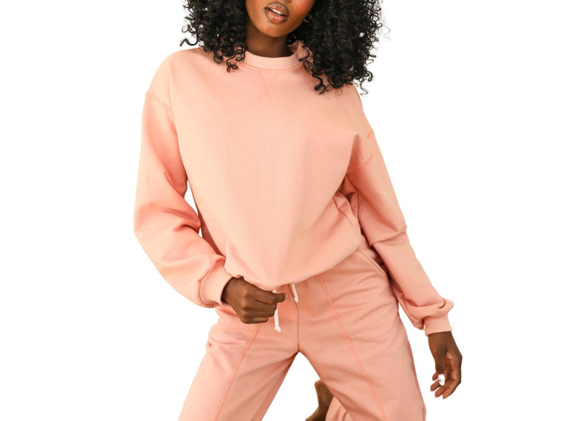 Women's Drifter Sweater Top - Pink sands