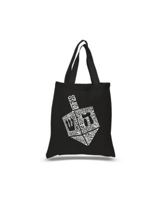 Pattern Print Hanukkah Leather Tote Bag main image 1