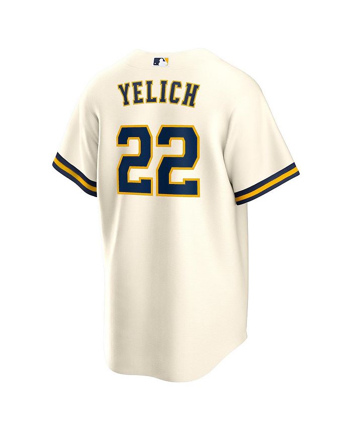Nike Men's Christian Yelich Milwaukee Brewers Official Player Replica ...