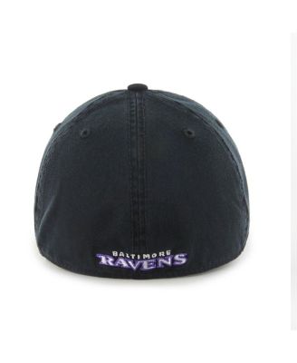 Men's Black Baltimore Ravens Franchise Logo Fitted Hat