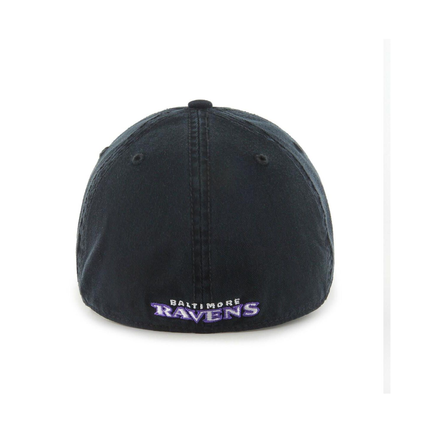 Мужская кепка '47 Brand Black Baltimore Ravens Franchise Logo Fitted Hat — фото 3