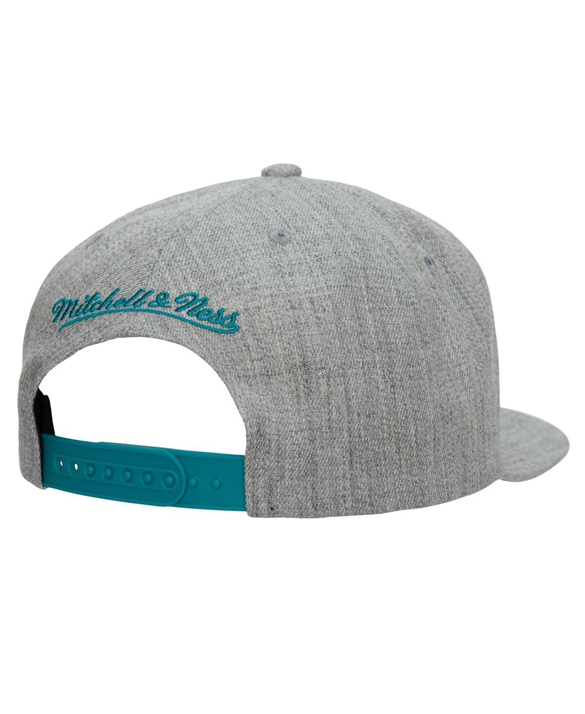 Mitchell & Ness Men's  Heather Gray Charlotte Hornets Hardwood Classics 2.0 Snapback Hat In Heather Gray