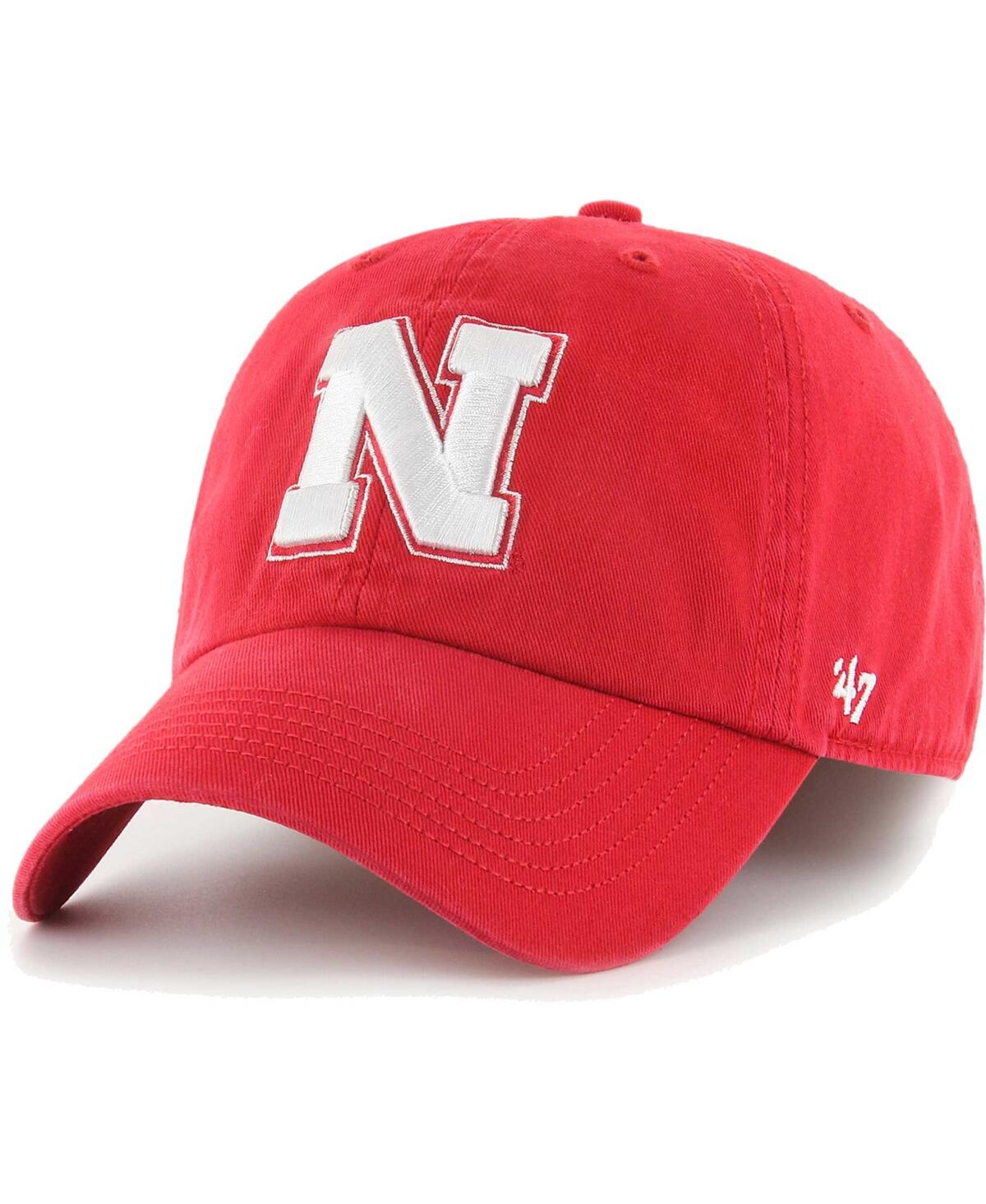 Shop 47 Brand Men's ' Scarlet Nebraska Huskers Franchise Fitted Hat