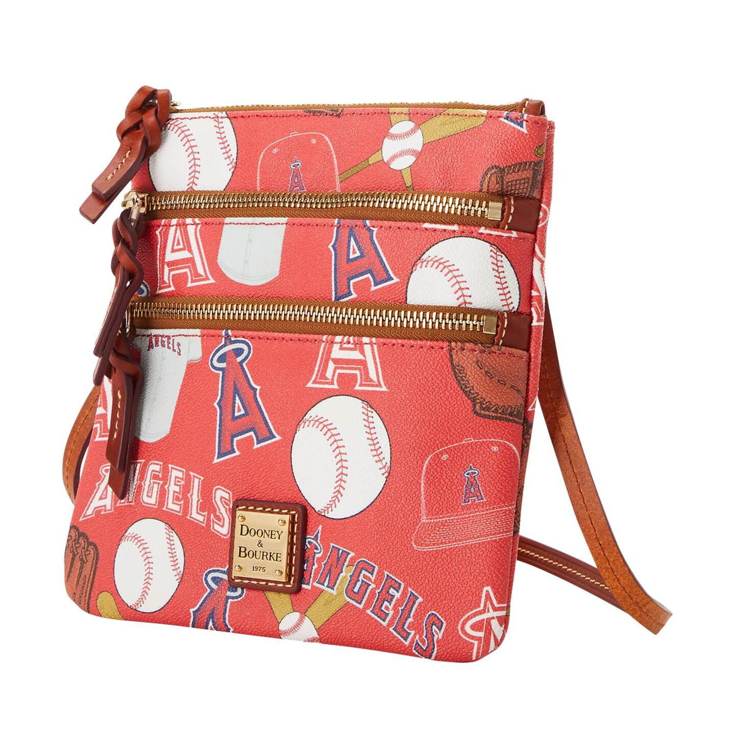 Женская сумка Dooney & Bourke Los Angeles Angels Game Day Triple Zip Crossbody Purse — фото 3