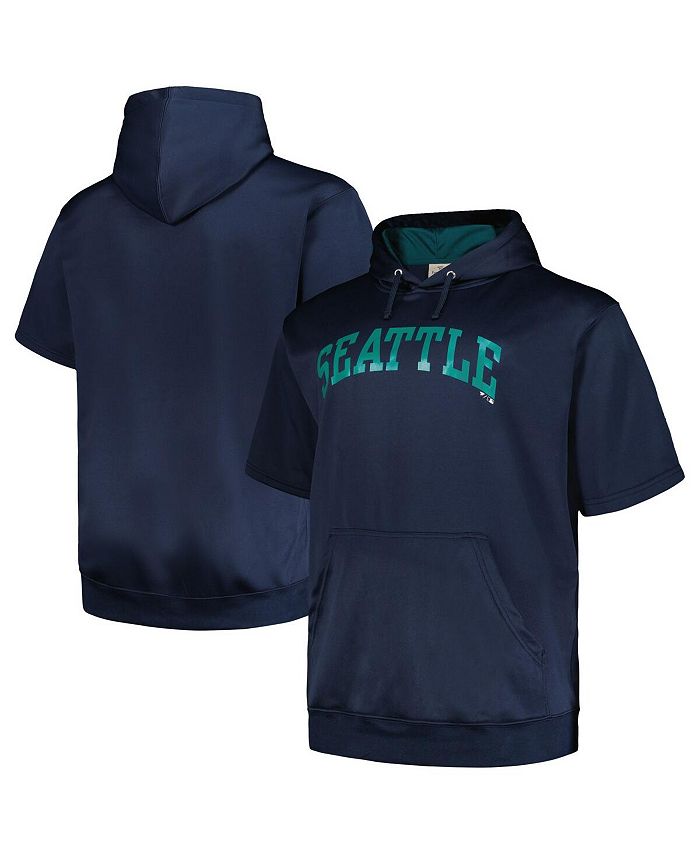 Profile Men's Navy Seattle Mariners Big and Tall Contrast Short Sleeve