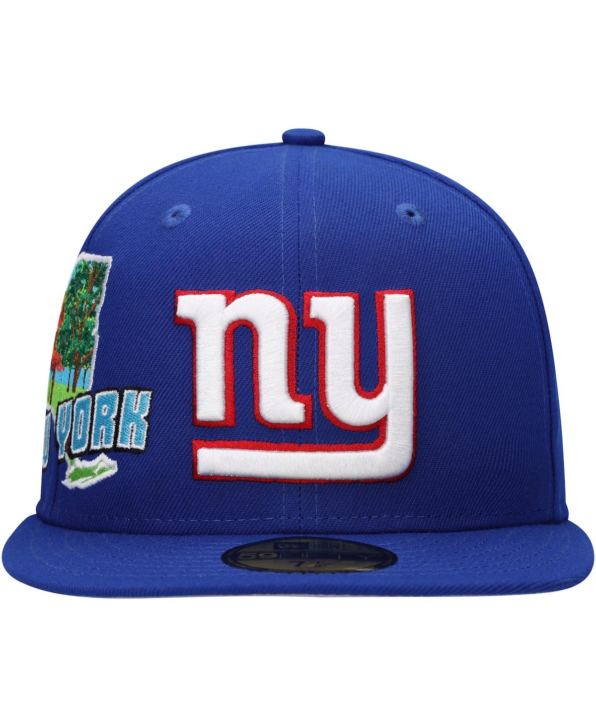 New Era Men's  Royal New York Giants State View 59fifty Fitted Hat In Royal