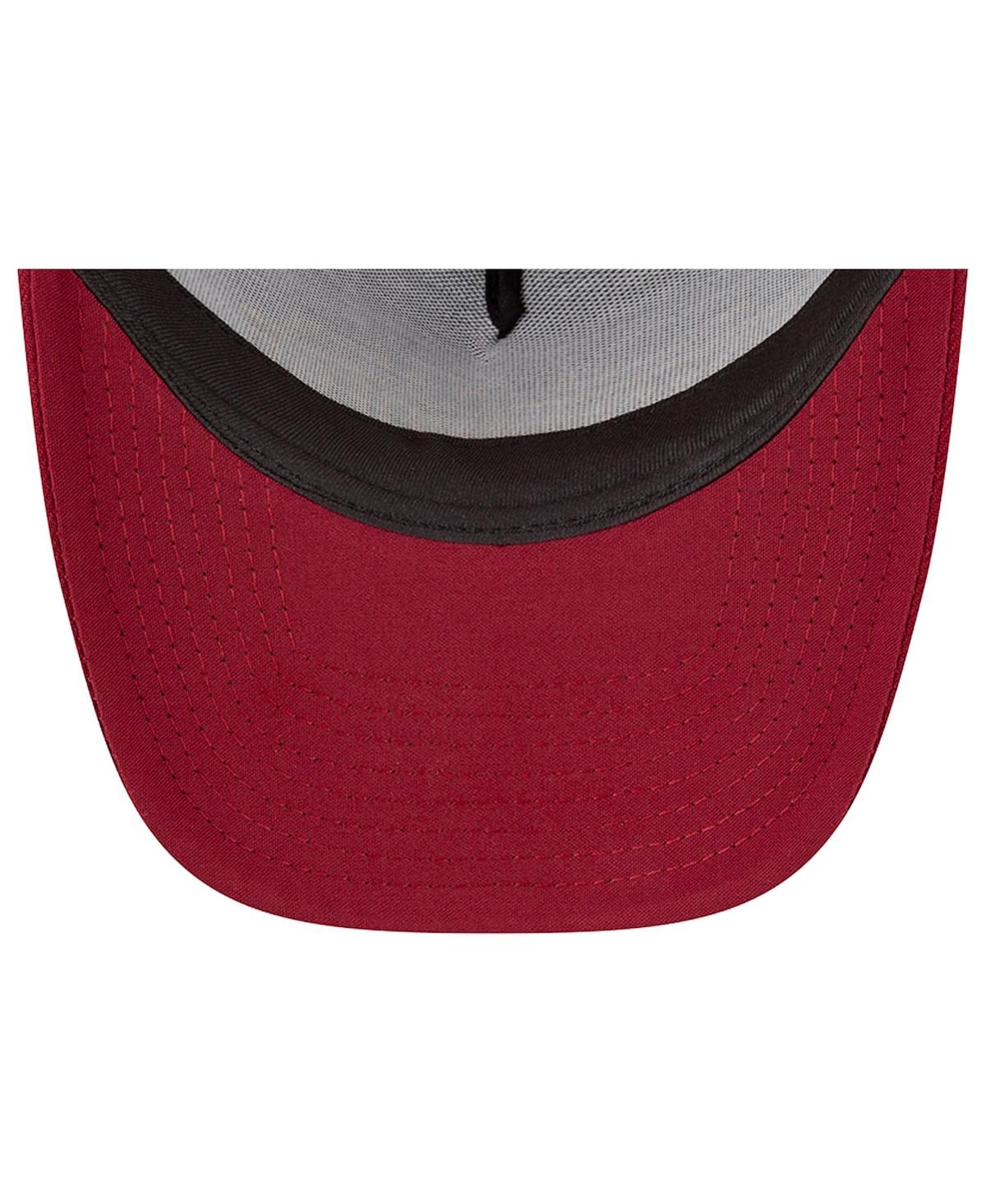 Shop New Era Men's  Burgundy Washington Commanders A-frame Trucker 9forty Adjustable Hat