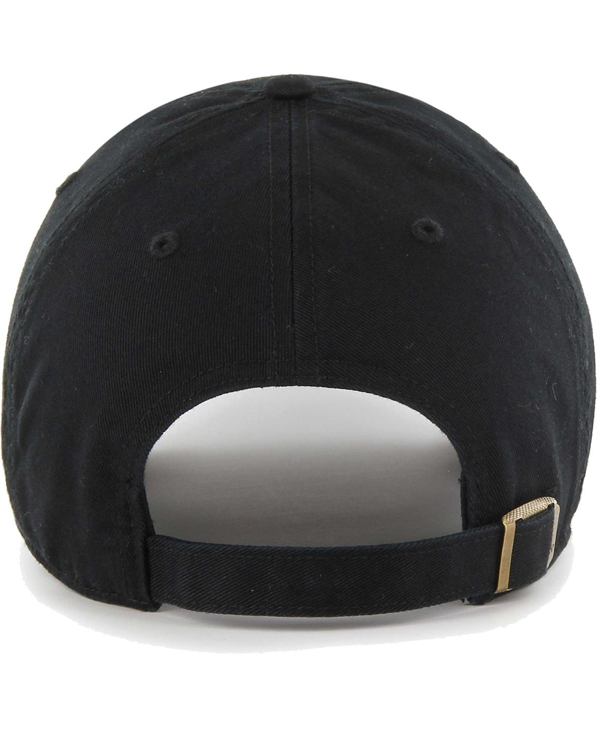 47 Brand Women's Black Pittsburgh Steelers Confetti Icon Clean Up Adjustable Hat In Black