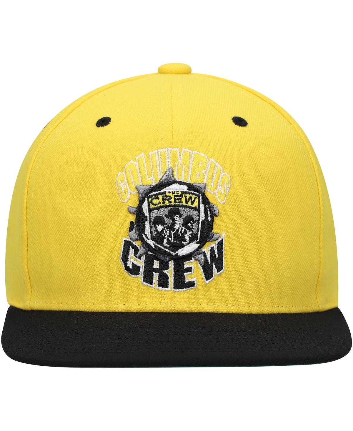 Shop Mitchell & Ness Men's  Gold Columbus Crew Breakthrough Snapback Hat