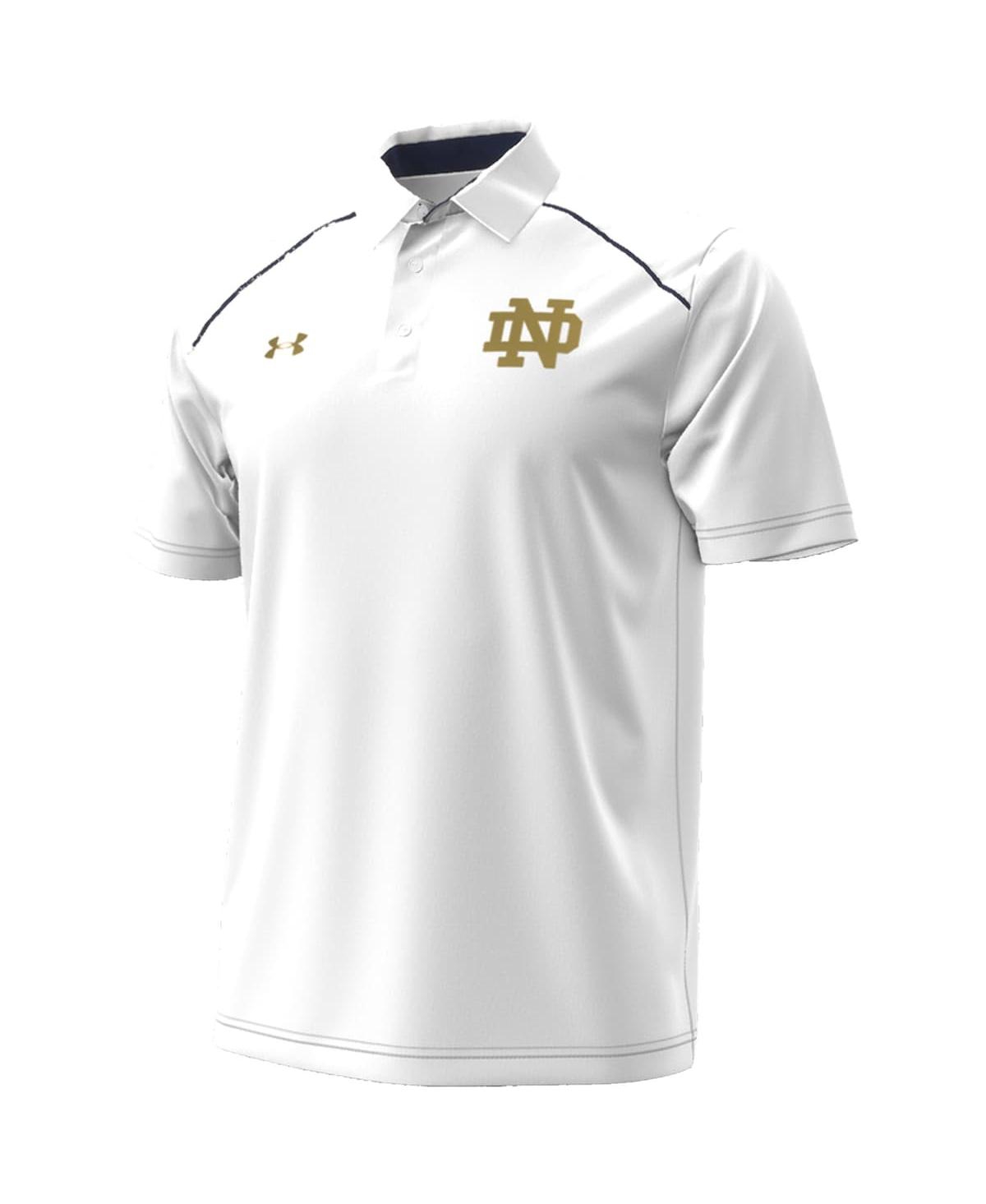 Shop Under Armour Men's  White Notre Dame Fighting Irish 2023 Aer Lingus College Football Classic Polo Shi