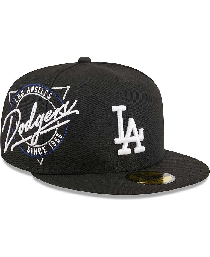 New Era Los Angeles Dodgers Black & Red 59FIFTY Fitted Cap - Macy's