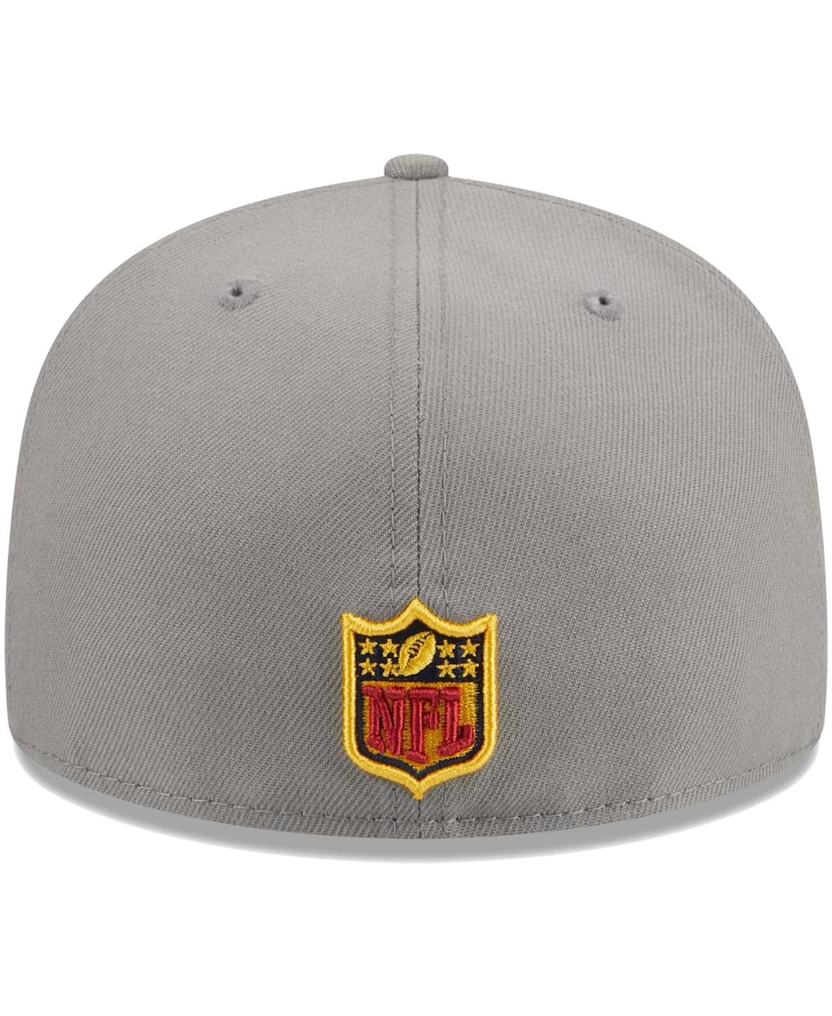 Shop New Era Men's  Gray Los Angeles Rams Color Pack 59fifty Fitted Hat