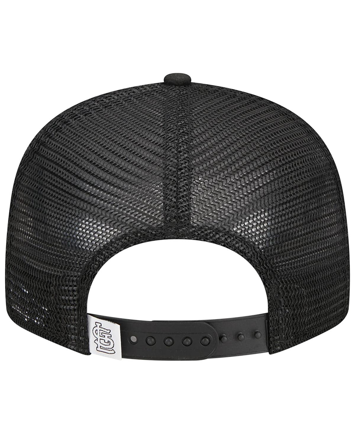 Men's New Era Black St. Louis Cardinals Trucker 9FIFTY Snapback Hat