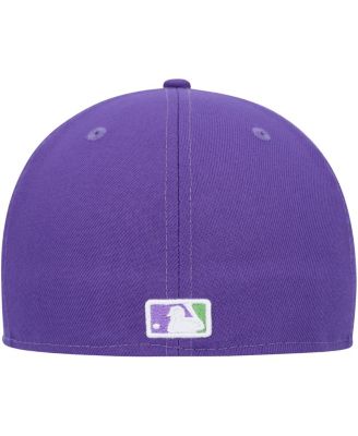 Men's Purple Toronto Blue Jays Lime Side Patch 59FIFTY Fitted Hat