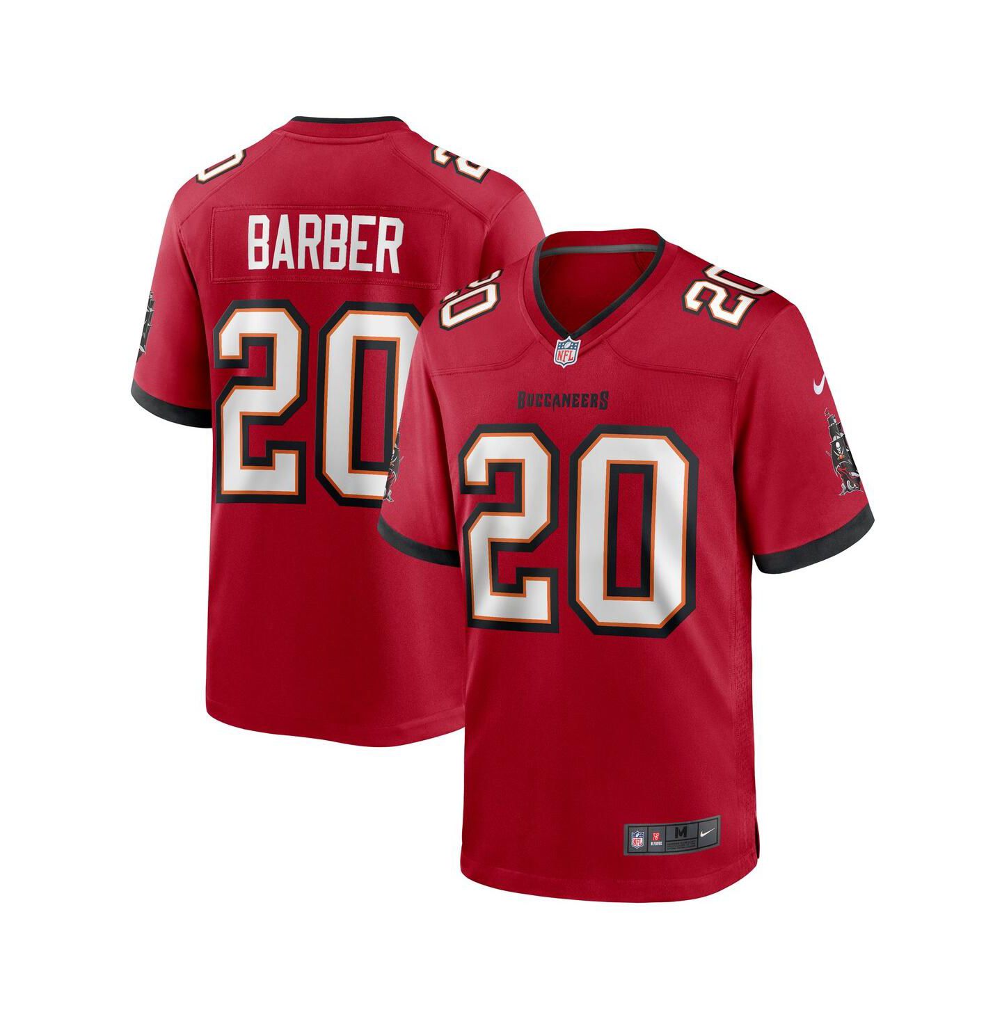 Мужской топ Nike Ronde Barber Red Tampa Bay Buccaneers Retired Player Game Jersey — фото 1