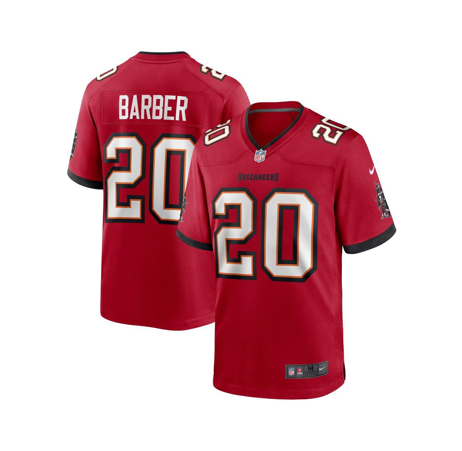 Men's Ronde Barber Red Tampa Bay Buccaneers Retired Player Game Jersey