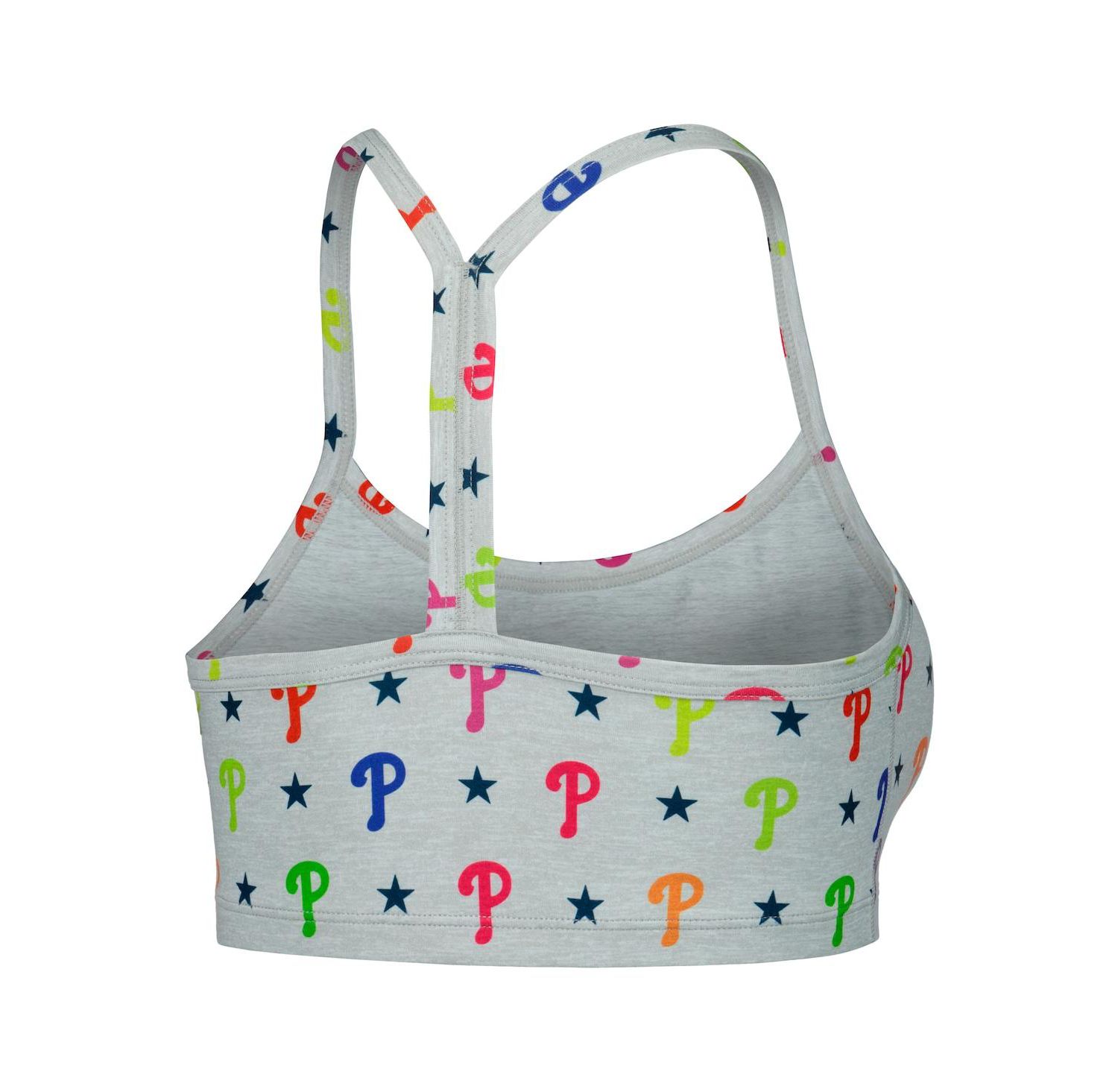 Women's Gray Philadelphia Phillies TLC Rainbow Bra