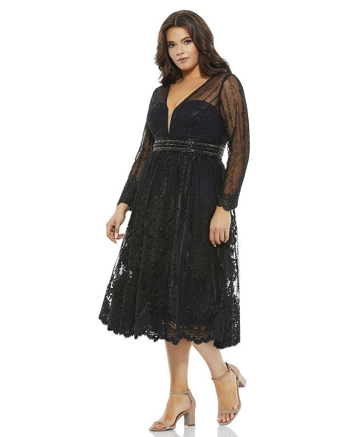 Elizabeth plunge outlet midi dress
