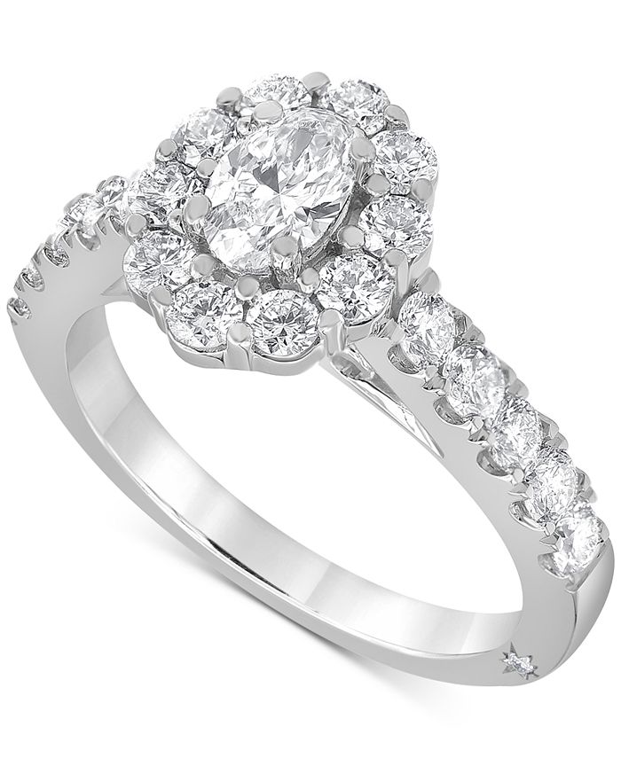 Oval halo wedding set clearance
