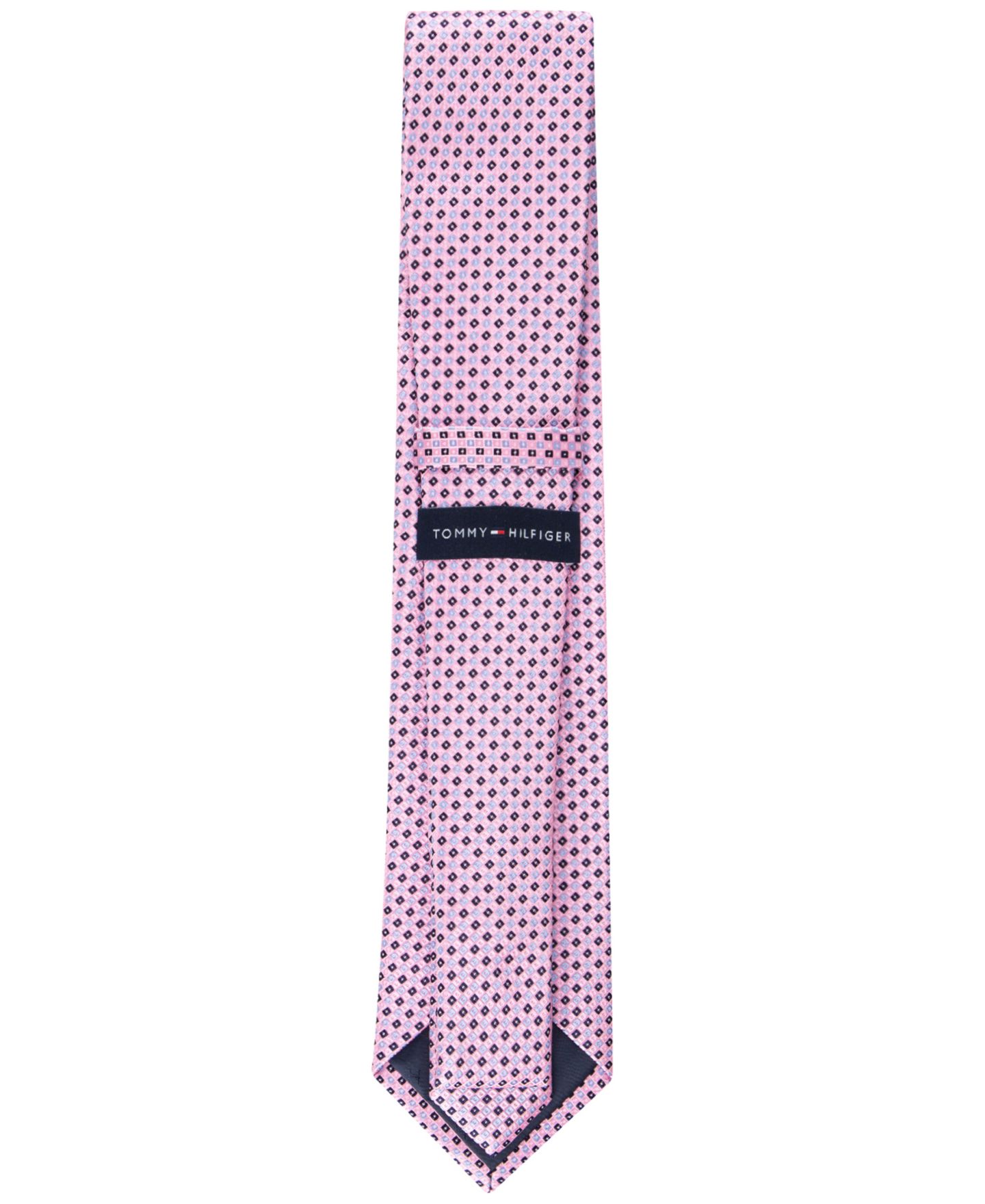Мужской галстук Tommy Hilfiger Micro-Grid Tie, цвет: Розовый — фото 3