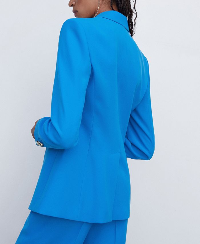 MANGO Women's Jeweled Button Blazer Macy's