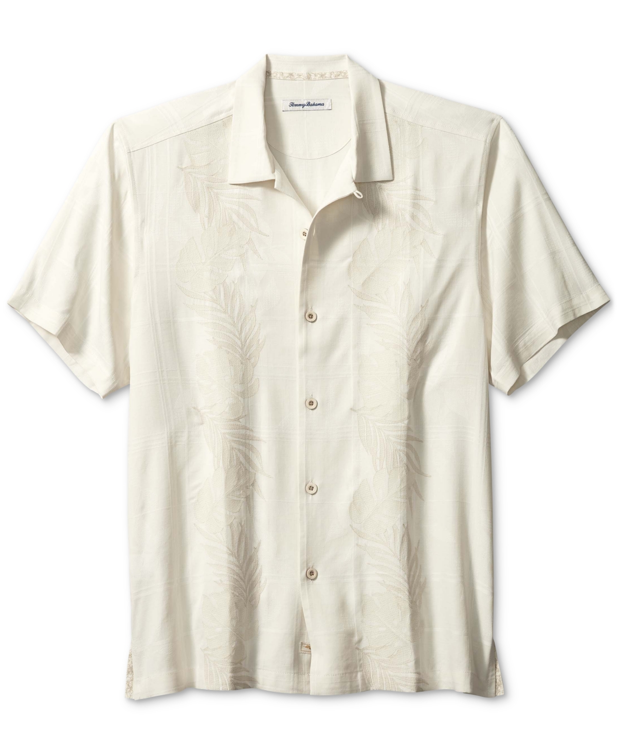 Tommy Bahama Del Palms Embroidered Silk Camp Shirt In Continental