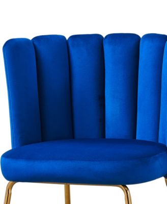 Elegante 32" Velvet Fabric Side Chairs, Set of 2