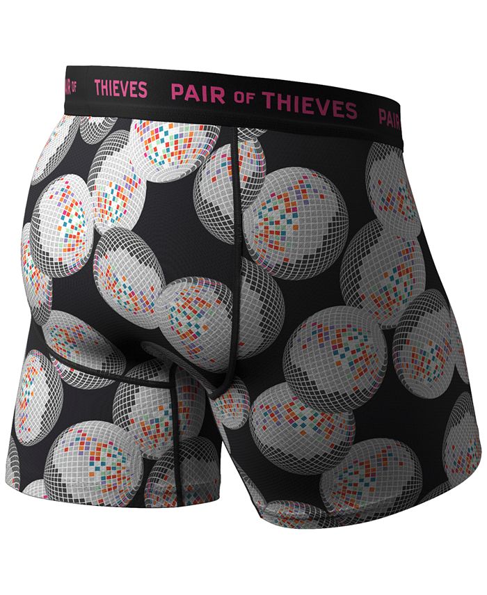 Pair of Thieves Men's SuperFit 4-Way Stretch Moisture-Wicking Printed Boxer  Briefs - Macy's