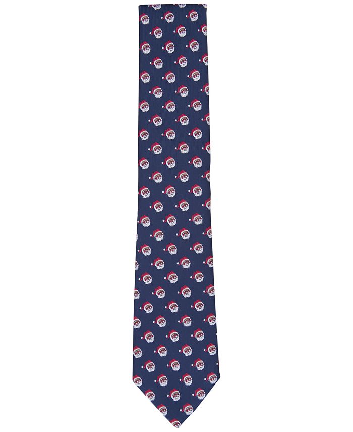 Club Room Men's Santa Graphic Tie, Created for Macy's - Macy's